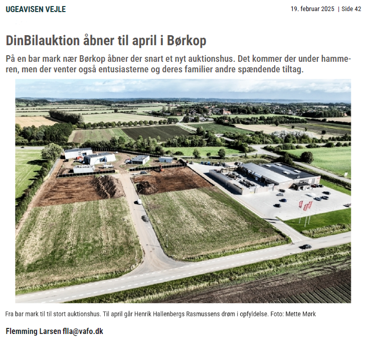 Ugeavisen Vejle 19.02.2025 - DinBilauktion åbner til april i Børkop .png